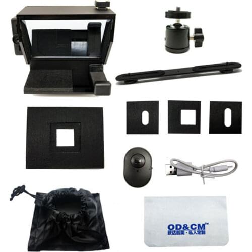 TZT Smartphone Teleprompter Camera Mobile Phone Portable Prompter for Live News Interview Speech