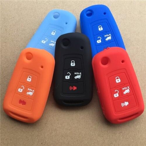 ZAD Silicone car key case cover protector shell set for Proton Suprima S Iriz BARU Preve Malaysia car 4 buttons key holder skin