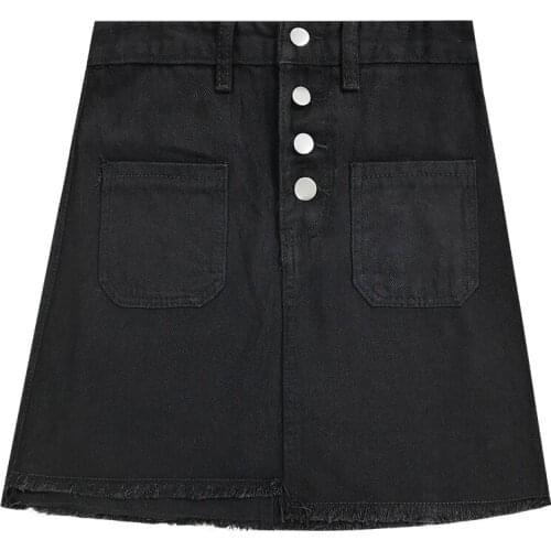 ZG1206 2020 Spring and summer new women short section denim skirt female loose high waist shows thin skirt cheap wholesale