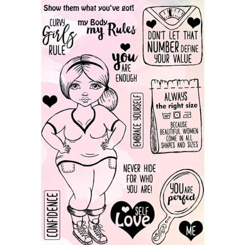 Woman Clear Stamp Or stamp for DIY Scrapbooking/Card Making/Kids Fun Decoration Supplies A602