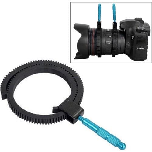 2 PCS Rubber Follow Focus Lens Gear Ring Hand Grip