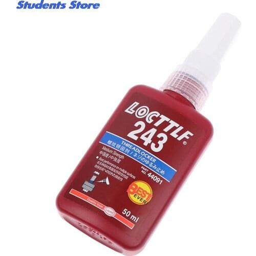 50ml 243 Glue Medium Strength Threadlocker Anaerobic Adhesive Glue Screw Lock Adhesive Wire Sealing Anti-corrosion Thread