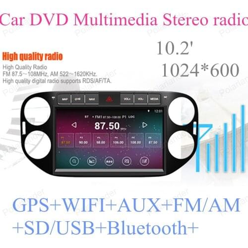 Support 3G 2G RAM 16G ROM Quad Core For Android 4.4 Car Multimedia For VW Tiguan 2013 2014 2015 Auto Stereo Radio Player