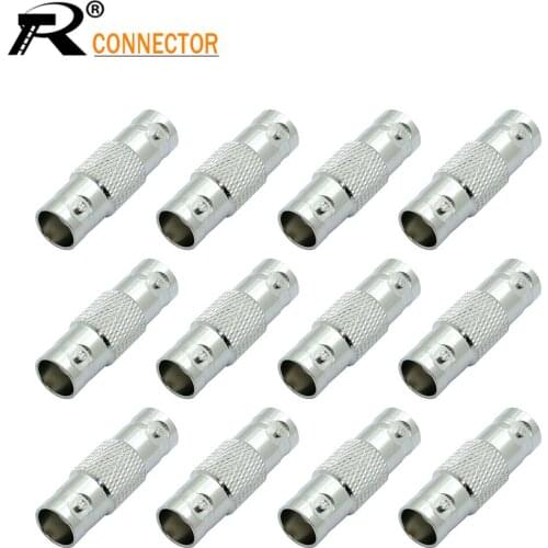 BNC Double Female Connector CCTV Adapter bnc Female to BNC Female Connector 12/50/100pcs