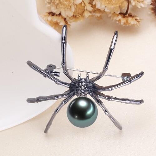 Spider Brooch Pin Mountings Base Findings Accessories Mounts Jewelry Settings Parts for Pearls Beads Jade Crystals Agate Coral