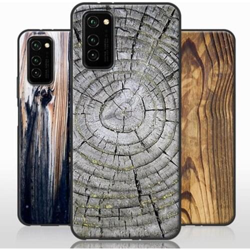 Wood grain stone Painted Case For Huawei Honor V30 pro case Soft Silicone TPU back Cover case For Huawei Honor V30 phone cases