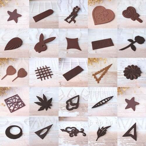 A variety of shapes rectangle round leaves flowers Non-stick Silicone Chocolate Mold Ice Molds Cake Mould Bakeware Baking Tools