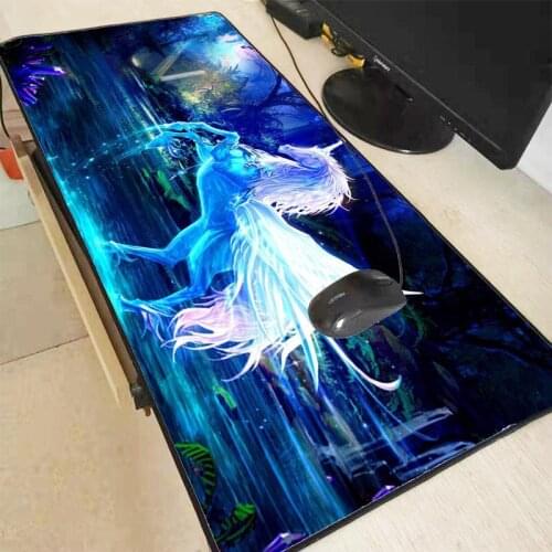 XGZ Unicorn Gaming Large Locking Edge Mouse Pad Mat Anime Mousepad Unicorn Horse Office Computer Table Mats Pad for CSGO DOTA