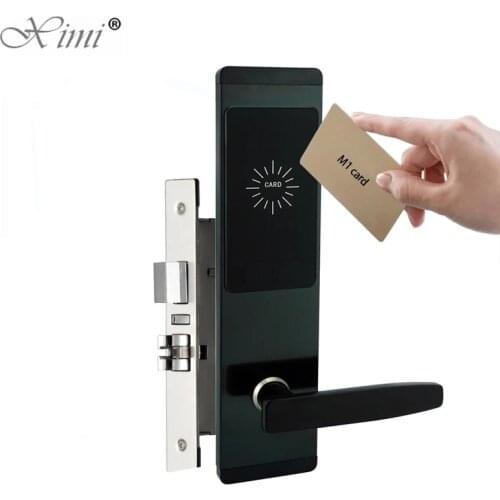 Stainless Steel Intelligent Hotel Door Lock Hot Sale Smart Door Lock RFID Card Door Lock for Home Security HM-339A