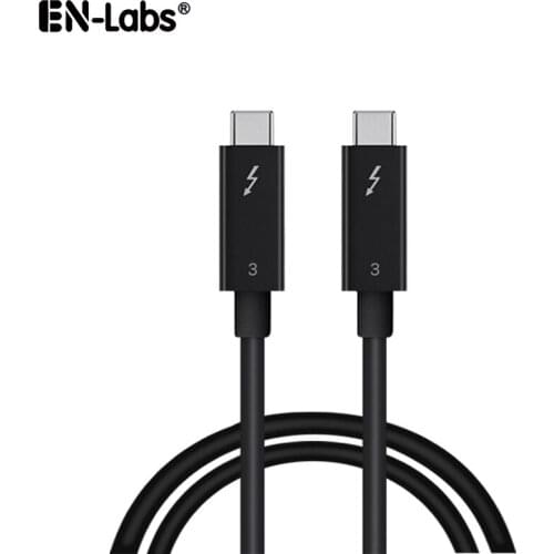 Cable Thunderbolt 3 40Gpbs TB3 USB Type C Adapter Cable Support 5K 4K Vidoe,PD Charger 100W(20V 5A),USBC to C Male for Dock Hub