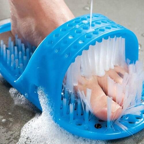 Feet Massage Slippers Bath Shoes Brush Pumice Stone Foot Plastic Shower Tools Remove Dead Skin Foot Care Tool