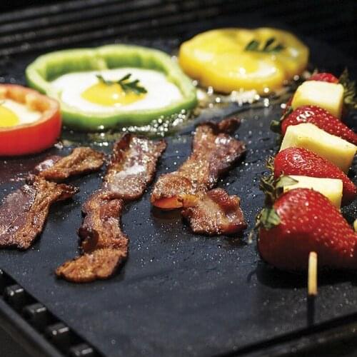 Reusable Non-Stick BBQ Grill Mat Pad Baking Sheet Portable Outdoor Picnic Cooking Barbecue Oven Tool Bbq Accessories Gril Mat