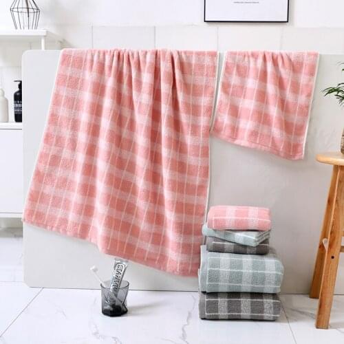 100% Cotton Bath Towel Sets Absorbent Adult Bath Towels 3 Colors Soft Face Hand Shower Hair Towel For Bathroom Large Towels