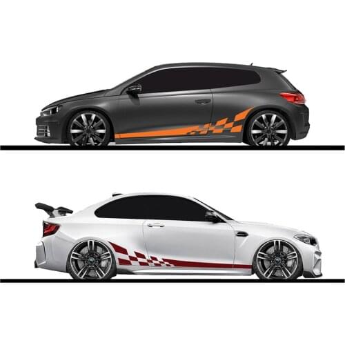 2pcs/lot 220x25cm Car DIY Both Sides Stickers Race Stripes Camouflage Automobiles Products Car Wrap Vinyl Film Car Accessories