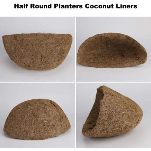 Non-slip Mat For Planters Plant Mat Coconut Fiber Roll Natural Coconut Fiber Hanging Flower Pot Basket Liner Garden Supplies