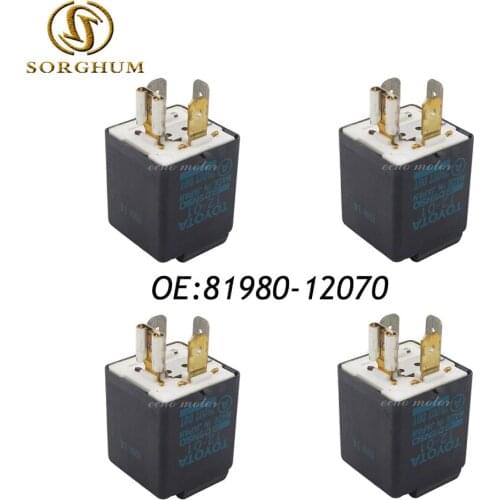 New 4PCS 81980-12070 Turn Signal Hazard Flasher Relay Switch For Sienna Corolla Camry RAV4 Lexus 166500-0300