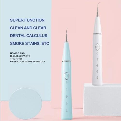 Teeth Whitening Ultrasonic Dental Calculus Remover Electric Scaler USB Tartar Remover Smoke Stains Tartar Plaque Tooth Cleaner