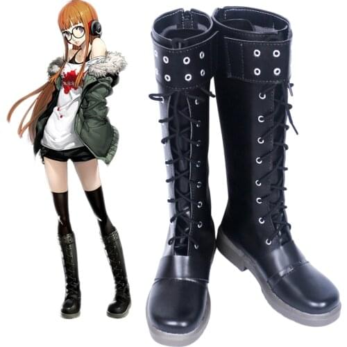 P5A Persona5 Futaba Sakura Cosplay Boots Shoes Custom Made
