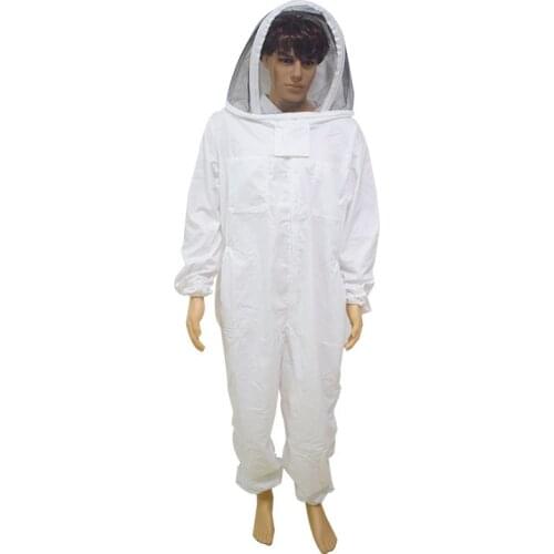 Professional Large Body Beekeeping Bee Keeping Suit Anti Bee Suit Beekeeping Clothing Protective White Daily Clothes