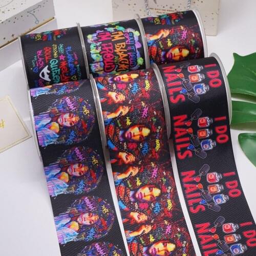 DIY Handmade Materials Printed Grosgrain Ribbon 50 Yard Per Size 57823