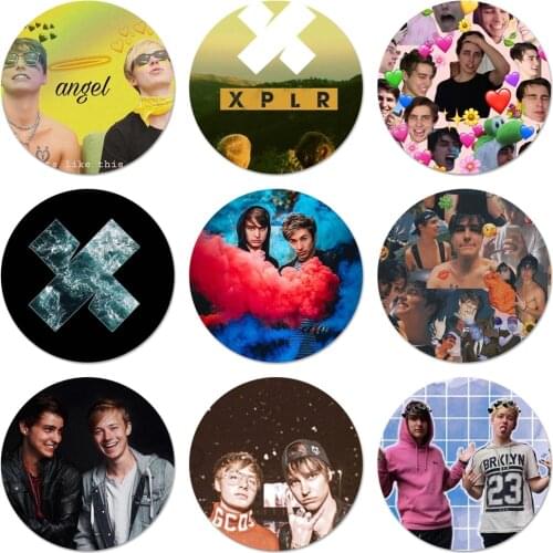 Sam Colby Icons Pins Badge Decoration Brooches Metal Badges For Backpack Decoration 58mm