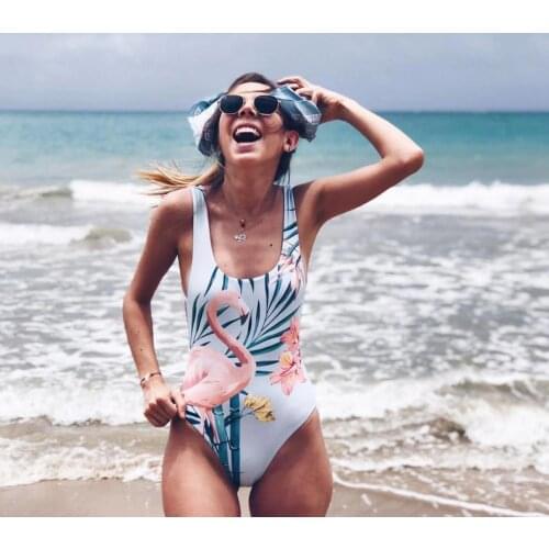 Sexy High Cut One Piece Swimsuit Monokini Scoop Neck Bikinis Female Thong Swimwear Backless Bandage Bathing Suit Women Beachwear