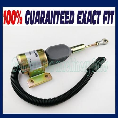 3932530 3931590 For R220 PC150LC-6K PC160LC-6K PW160-7 Excavator Flameout Solenoid Shut Off Solenoid Stop Solenoid, 24 Volt