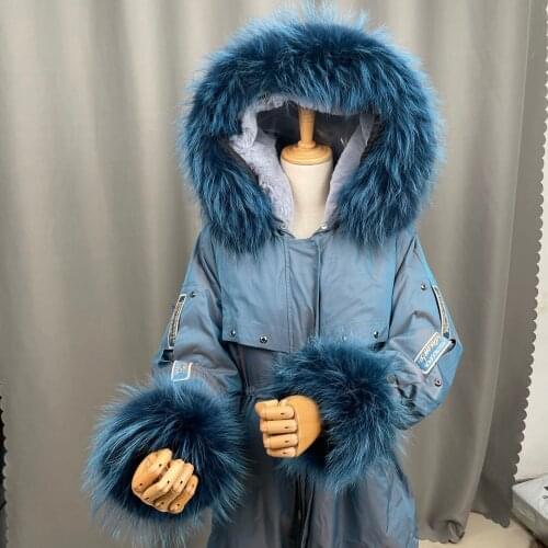 Real Raccoon Fur Collar Womens 100% Natural Fur Gray Collar Real Fur Shawl Raccoon collar Fur Scraves