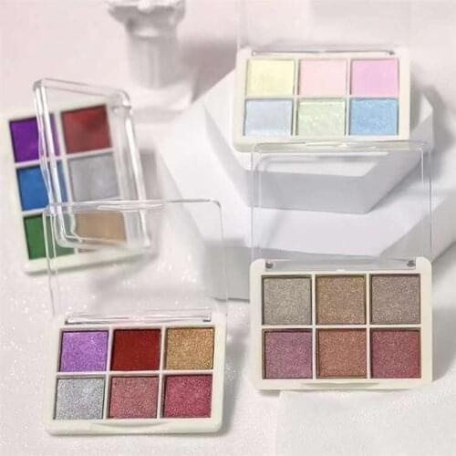 6 color Gold Bubble Mirror Powder Metallic Nail Glitter Holographics Chrome Dust Sparkling Flakes Pigment Manicur Nail Art Decor