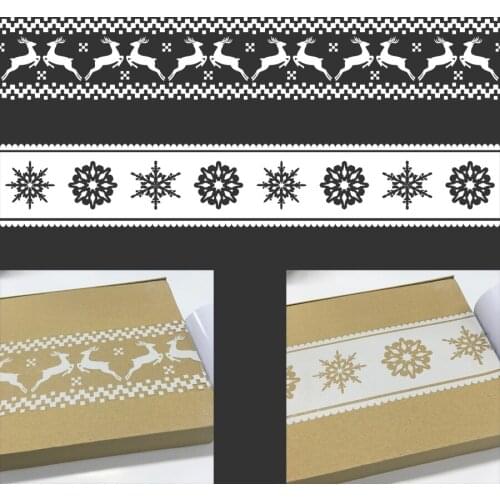 10M Self adhesive PVC Waterproof Wallpaper Border Stickers Waist Line Decorative Wall Sticker Home Decor Christmas Decoration