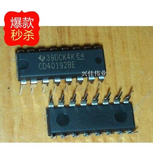 10PCS New original authentic CD40192 CD40192BE DIP-16 Synchronous Up / Down Counters