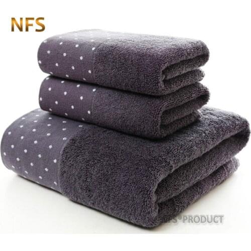 100% Cotton Bath Towel Set For Adult Solid Colors Knitted Absorbent Face Hand Towels Sport Terry Washcloth Travel Beach Towel