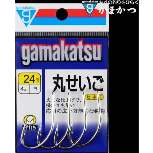 100%Original Japanese materials Imported White Gamakatsu Hook Barbed Long Handle for bass carp fishing hook fishing gear tackle