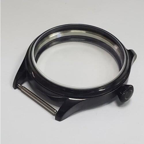 44mm Stainless Steel Watch Case Watch Crown for ETA6497/ 6498 For ST3600/ ST3620 Manual Mechanical Watch Movement