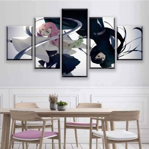 5 Piece Wall Art Canvas Anime Manga Vampire Killer Prints Figure Pictures Home Decor Living Room & Bedroom Decoration Paintings