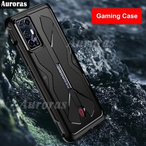 Auroras Soft Case for ZTE Red Magic 6R Shockproof Cross Ultra-thin Design Heat Dissipation Case For RedMagic 6R Cover