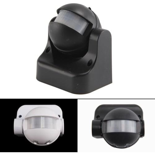 180 degree Auto PIR Motion Sensor Detector Switch 220V/AC-240V/AC Security Lighting Lamp Switch for Garden Outdoor white / black