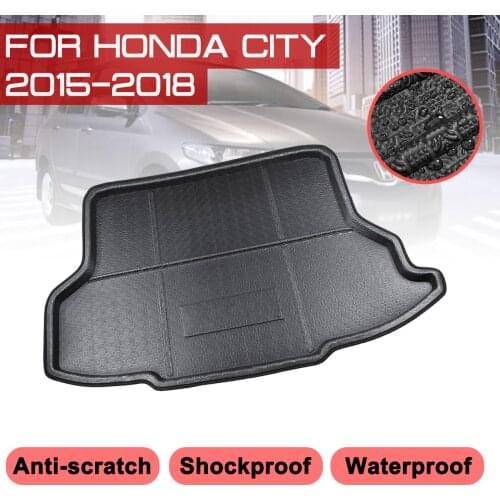 Car Carpet Rear Trunk Anti-mud Cover For Honda CITY 2015 2016 2017 2018 Floor Mat