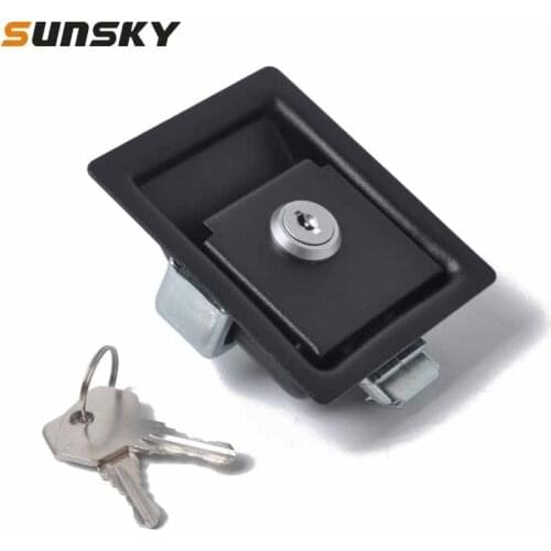 Black Paddle Entry Door Latch & Keys Tool Box for Trailer / Yacht / Truck/ RV Locks