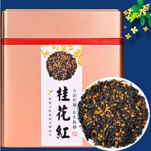 Osmanthus black tea strong fragrance Zhengshan Xiao seeds authentic osmanthus tea cans gift boxed special black tea