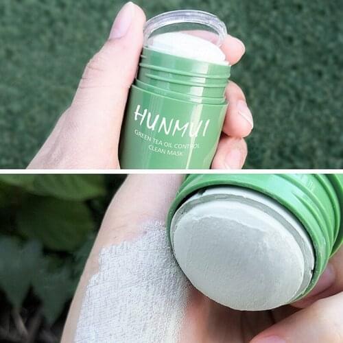 Deep Cleansing Blackheads Oil Control Acne Moisturizing Smear Type Green Film Stick Green Tea Face Peeling Solid Mask