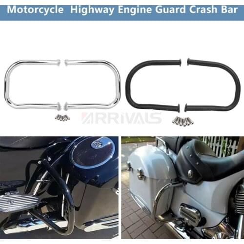 Chrome Black Motorcycle Highway Crash Bar Front Engine Guard For Indian Chief Classic/ Vintage Chieftain 2014-2019 Chief 18