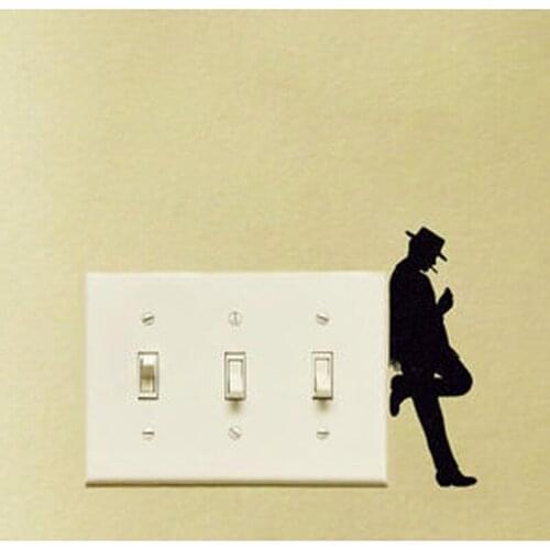 Cowboy Switch Sticker Room Home Decoration Vinyl Cartoon Decal 5WS0048