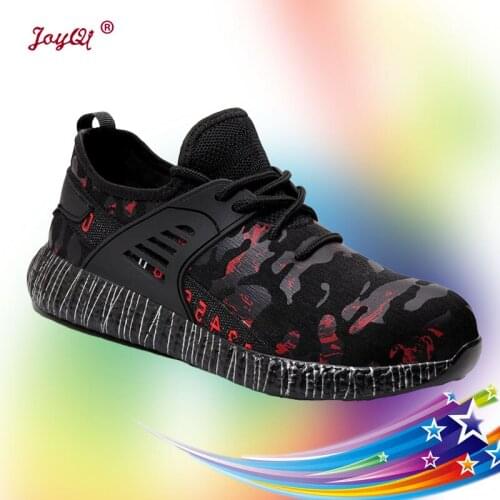 Work Shoes Sneakers for Men Women Ultralight Mesh Industial Safety shoes Plus size 37-48 JOY-195