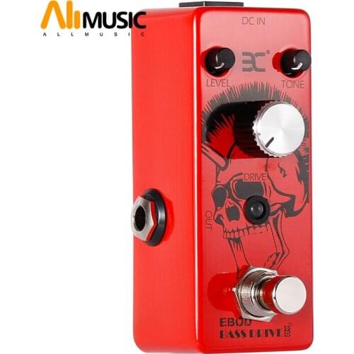 EX Bass Micro Pedal EBOD Bass Overdrive Pedal Bass Effect Pedal Full Metal Shell True Bypass Bass Pedal