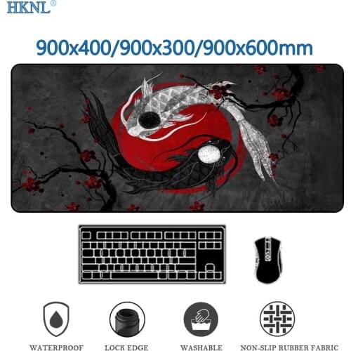 Deskpad Mouse Carpet Desk Mat Accessory Gamer Extra Large Mousepad 4mm Pads Mouse Pad 400 X 900 Notebook Pad Mats for Table