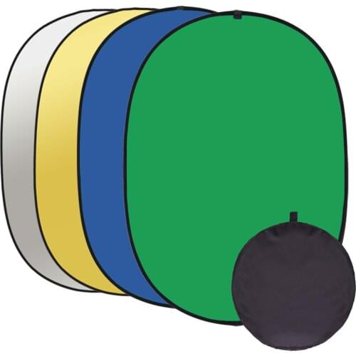 100x150CM/150x200CM Photography Backdrop Chromakey Green Blue Screen Portable Collapsible Reversible Photo Studio Background