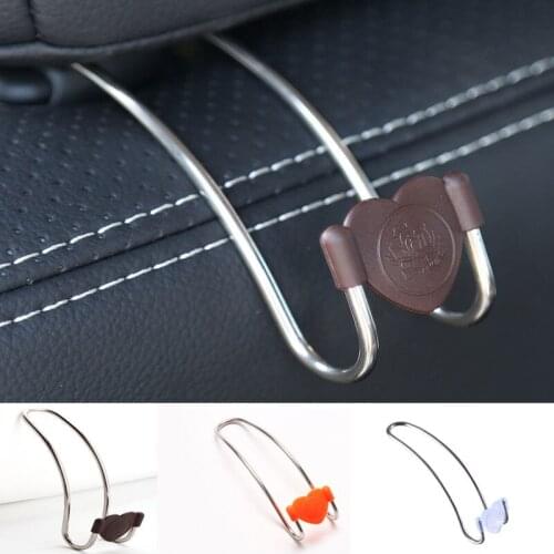 Strong Durable Auto Headrest Hanger Bag Hook Multifunctional Car Back Seat Storage Hooks for Handbags Grocery Bag Car Storage