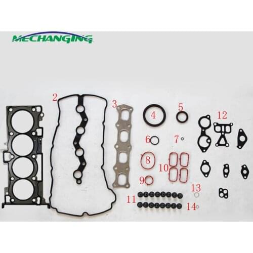 For PEUGEOT 4007 and CITROEN C-CROSSER 2.4 16V SFZ 4B12 METAL Engine Rebuild Kits Full Set Engine Gasket 1000A523 50292100