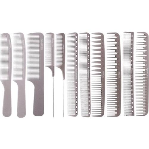 Simplicity Aluminum Combs Women Men Professional Heat-resistant Carbon Salon Hairdressing Styling High-quality Hair Brush